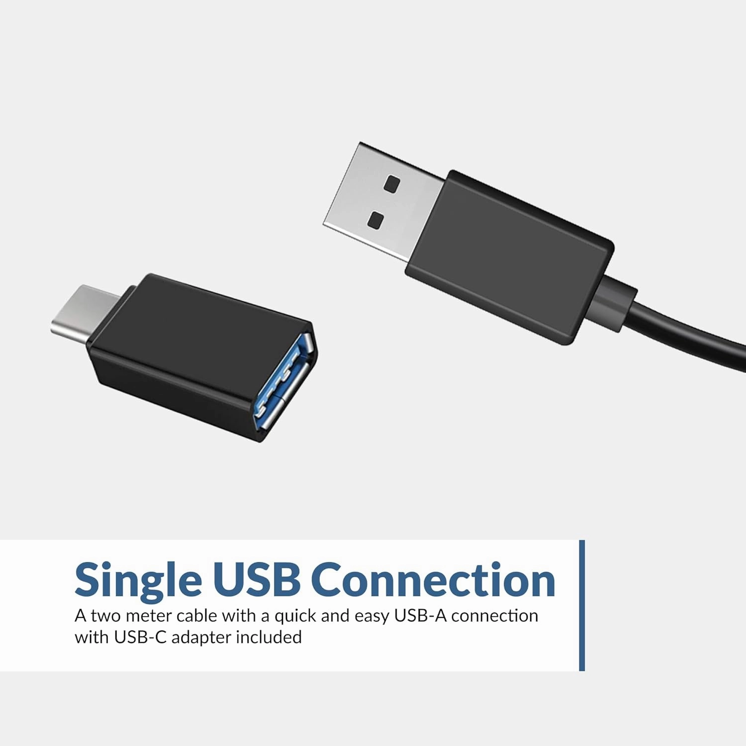 Cyber Acoustics USB Speaker Bar (CA-2890)  Stereo USB Powered Speaker, Easily Clamps to Monitor, Convenient Controls
