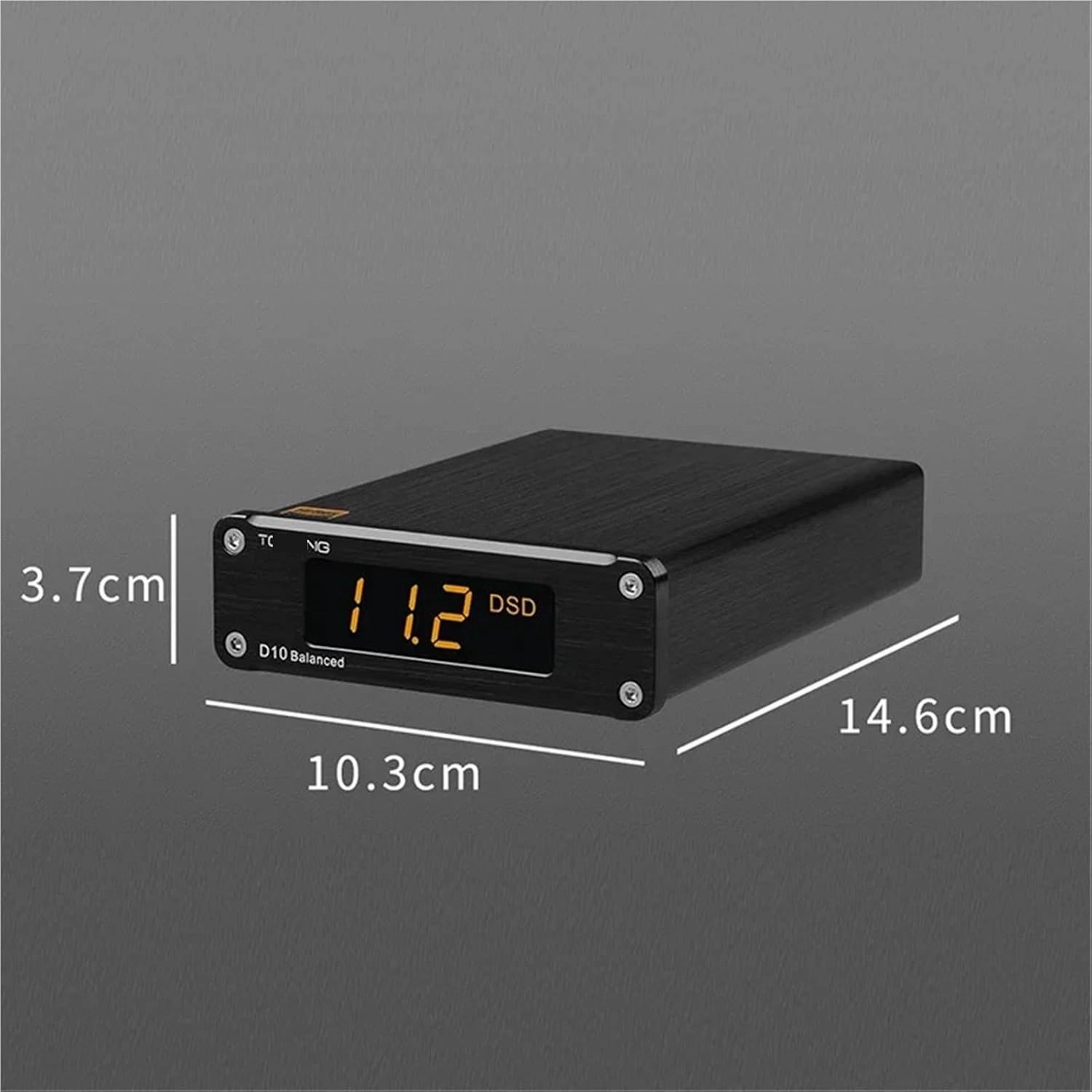 D10 Balanced USB DAC ES9038Q2M DSD256 Analog/Digital Output Hi-Res D10B USB Audio Decoder(D10 Balanced Black)