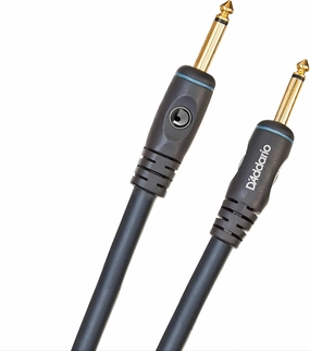 D'Addario Accessories Custom Series Speaker Cable - Straight 1/4 Inch Male to 1/4 Inch Male Ends - Sound Transmission - Durable and Reliable - 3 Feet speaker cable,audio wire,hi-fi speaker cord,