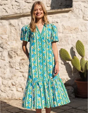 Daisy Dress - Hibiscus Border