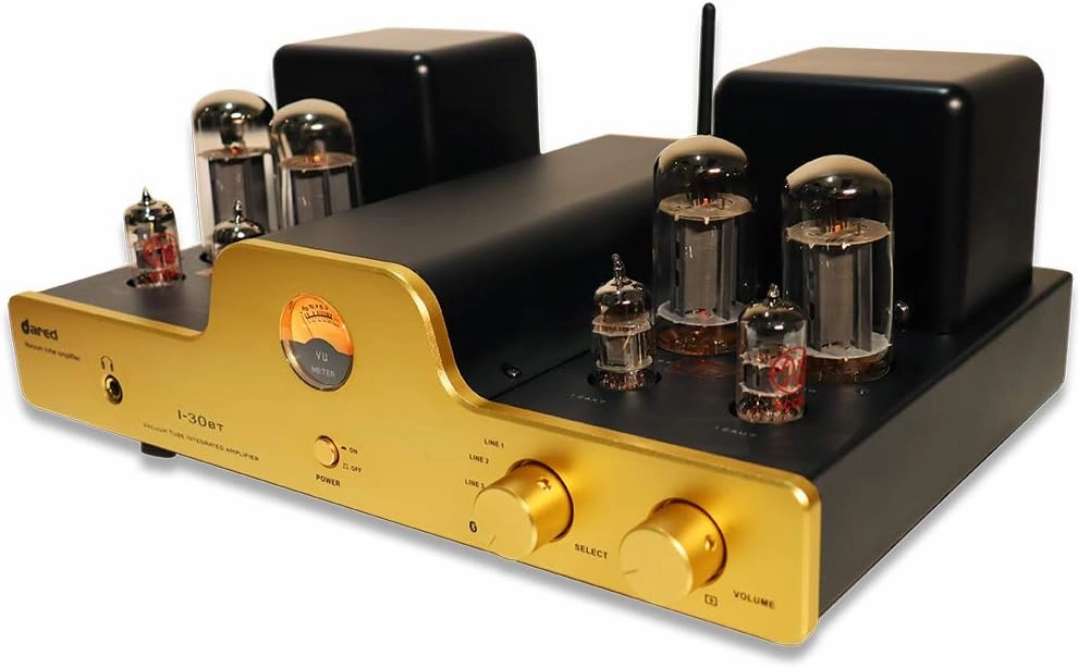 Dared I30BT Vacuum Tube Integrated Amplifier, Bluetooth, USB DAC Input, LINE Input, Headphone Output, Power Output 30Wx2 tube amplifier,valve amp,audiophile tube stereo,