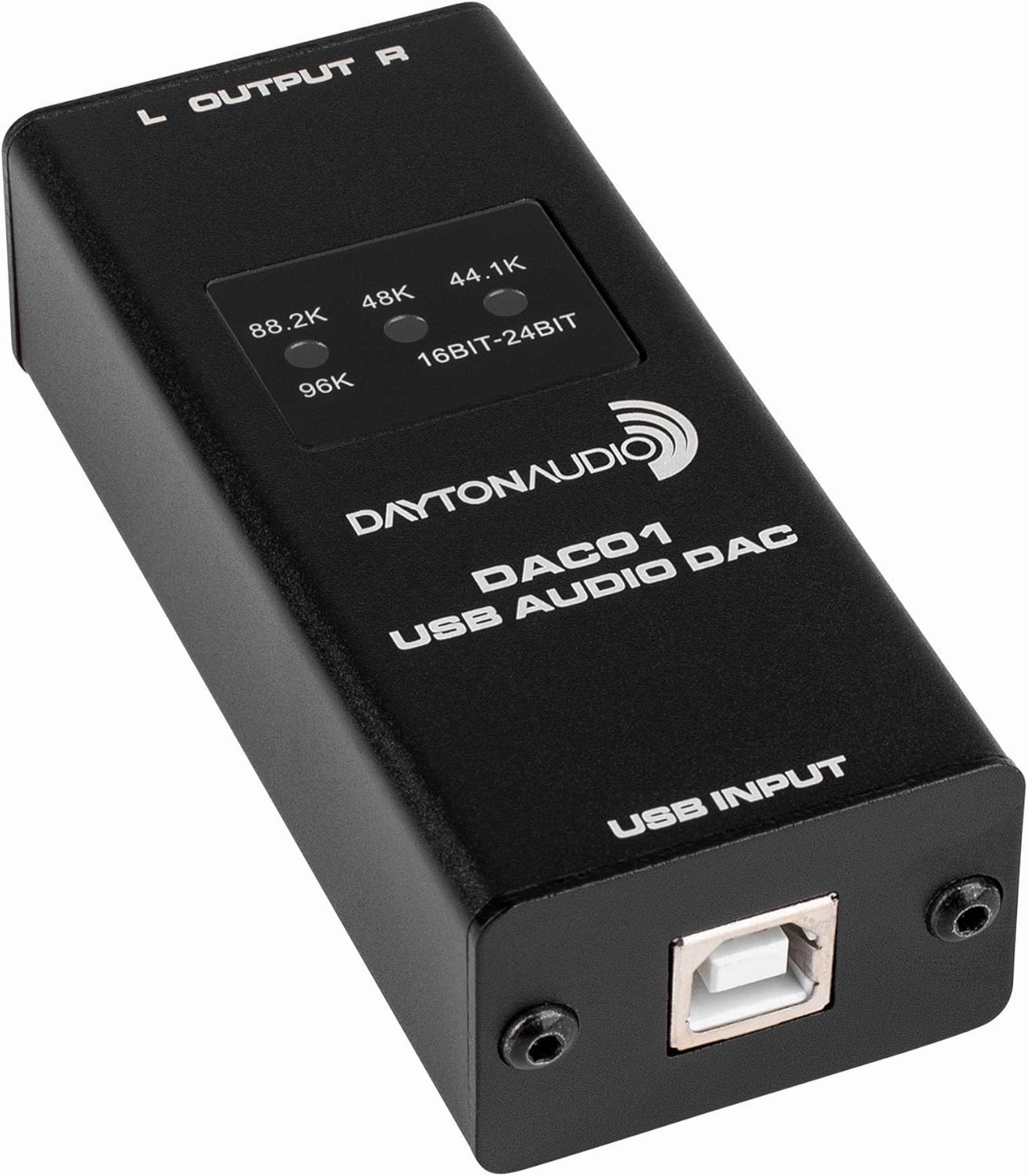 Dayton Audio DAC01 USB Audio DAC 24-bit/96 kHz RCA Output music server,hi-fi media server,digital audio storage,