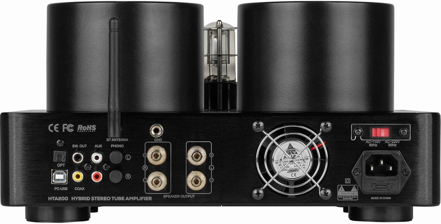 Dayton Audio HTA200 Integrated Stereo Hybrid Tube Amplifier 200 Watts