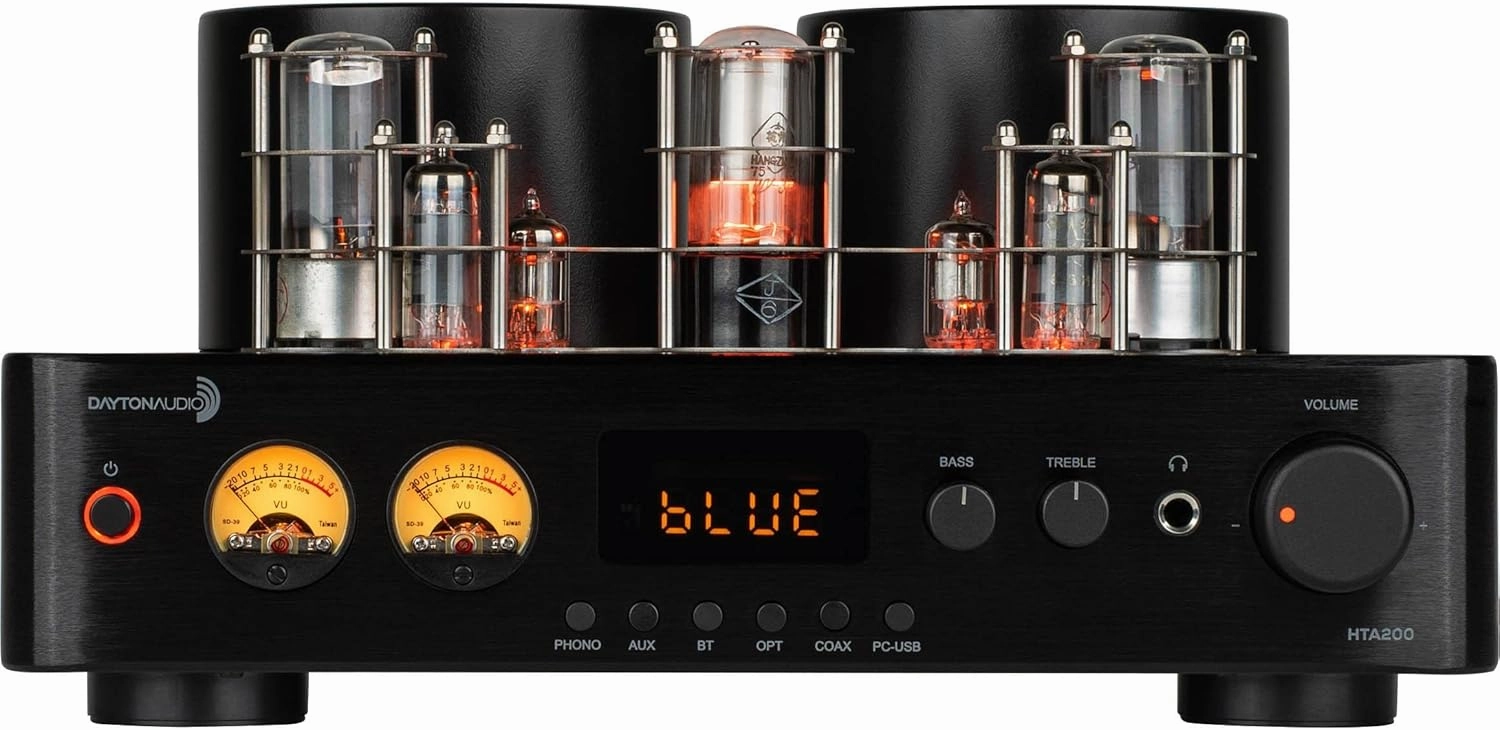 Dayton Audio HTA200 Integrated Stereo Hybrid Tube Amplifier 200 Watts