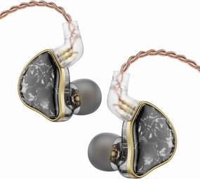 DB2 IEM Earphones Without Microphone: Resin 1BA 1DD Hybrid in Ear Monitor Headphones with 2Pin Detachable Cable, 3.5mm Wired Earbuds for Gaming/Audiophile/Musician/Singer (Black in-ear monitors,hi-fi IEMs,studio earphones,
