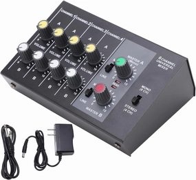 DC 12V 8 Channel Audio Mixer Input Mono Stereo Sound Mixing Console Low Noise 6.35mm Interface US Plug 110240V Powered Audio Mixers mixer console,audio mixing desk,DJ console,