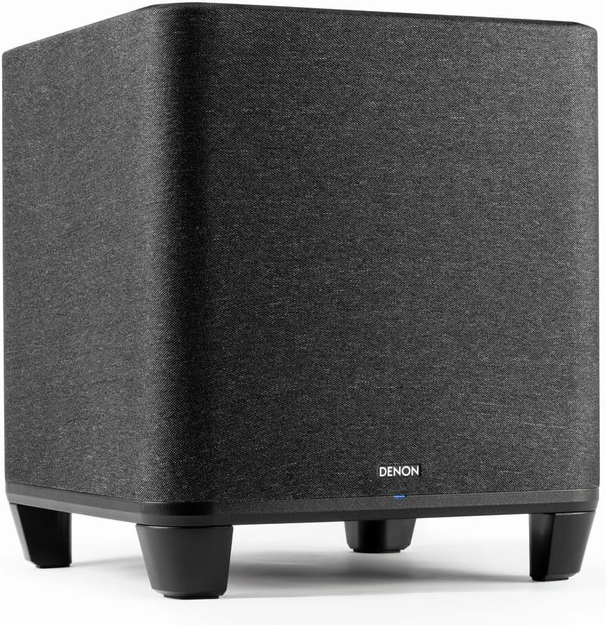 Denon Home Subwoofer  Deep, Powerful Bass, 8" Bass-Reflex Woofer, Wireless Streaming, Pair Home 150/250/350 Speakers & Sound Bar, Multi-Room Support, Black audiophile subwoofer,active subwoofer,low frequency speaker,