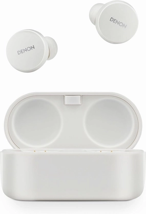 Denon PerL True Wireless Earbuds - Active Noise Cancelling, Bluetooth, Personalized Sound with Masimo Adaptive Acoustic Technology, 24-Hr Battery Life, Wireless Charging, White audiophile headphones,high-end headphones,studio over-ear,