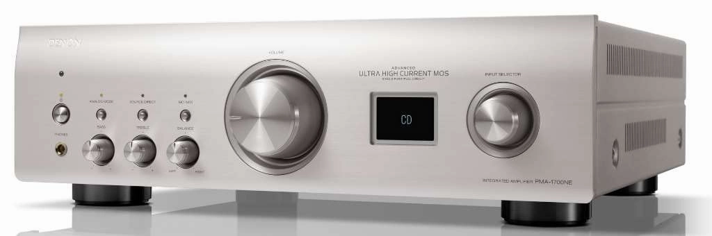 Denon PMA-1700NE Integrated Amplifier (140W x 2), Built-in USB-DAC & Phono Equalizer, Analog Mode, Ultra-High Current Power Circuit, Advanced AL32 Processing Plus, Hi-Res Audio, Silver