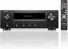 Denon Receiver DRA-900H - 2-Channel Stereo Network Receiver - 100W/Ch. Hi-Fi Amplification, Built-in HEOS, HDCP 2.3 Processing with ARC/eARC Support, Dolby Vision, HLG, Dynamic HDR AV receiver,surround receiver,home theater amplifier,
