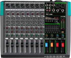 Depusheng PA8 Professional Audio Mixer Sound Board Console Desk System Interface 8 Channel Digital USB Bluetooth MP3 Computer Input 48V Phantom Power Built-in 256 Reverb Effect, Black mixer console,audio mixing desk,DJ console,