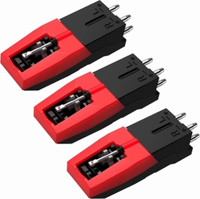 DIGITNOW! Record Player Needle Replacement, Universal Replacement Stylus Needles with Cartridge, Turntable Diamond Replacement Stylus for Vinyl Record Player, Vintage LP, Phonograph (3 Pack) turntable cartridge,phono cartridge,MM MC stylus,