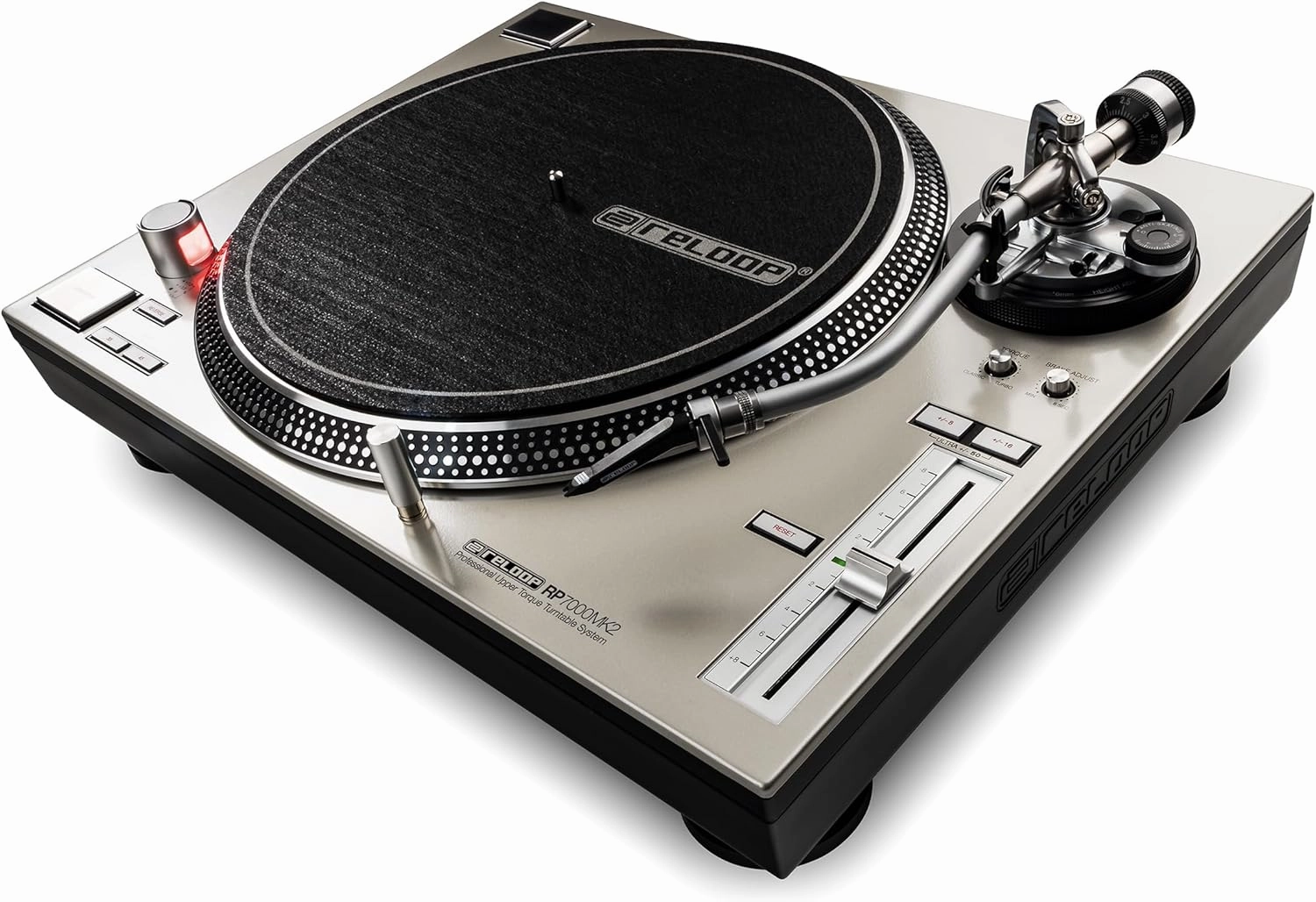 Direct Drive High Torque Turntable in silver direct-drive turntable,DJ turntable,hi-torque vinyl deck,