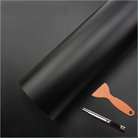 DIYAH Black Matte Vinyl Car Wrap Sticker Air Release Bubble with Hand Tools (120" X 48" / 10 FT X 4 FT) vinyl accessories,turntable parts,record player tools,