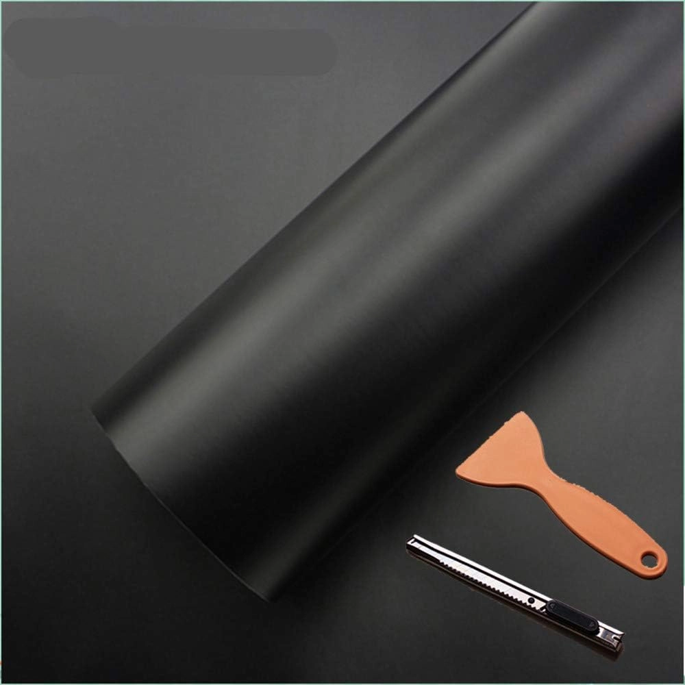 DIYAH Black Matte Vinyl Car Wrap Sticker Air Release Bubble with Hand Tools (120" X 48" / 10 FT X 4 FT) vinyl accessories,turntable parts,record player tools,