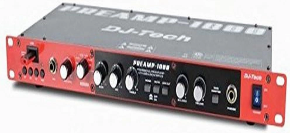 DJ Tech A- B Box, Red/Black (PREAMP1800) direct-drive turntable,DJ turntable,hi-torque vinyl deck,