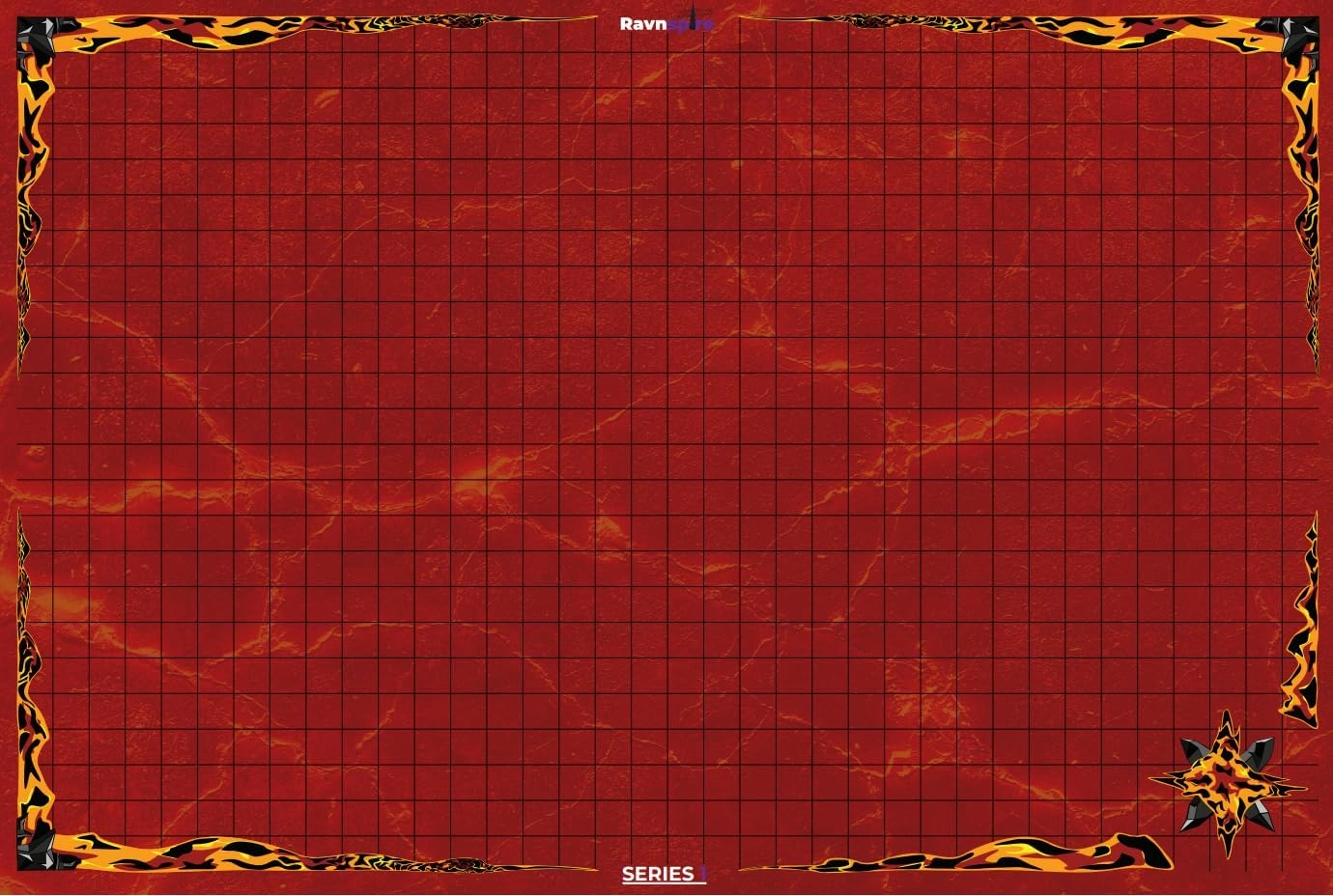 DND Battle Mat Ultimate 3 Pack Starter Set Accessory for RPG Role Playing Games 24" X 36" Ultradurable Non-Staining Dry/Wet Erase Premium Vinyl Battle Grid Series 1