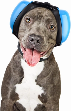 Dog Ear Muffs for Noise Protection, Noise Cancelling Headphones, 25dB NRR, Dog Ear Plugs for Hearing Protection from Thunder, Fireworks, Vacuums (S, Blue) noise cancelling headphones,ANC headphones,travel headphones,