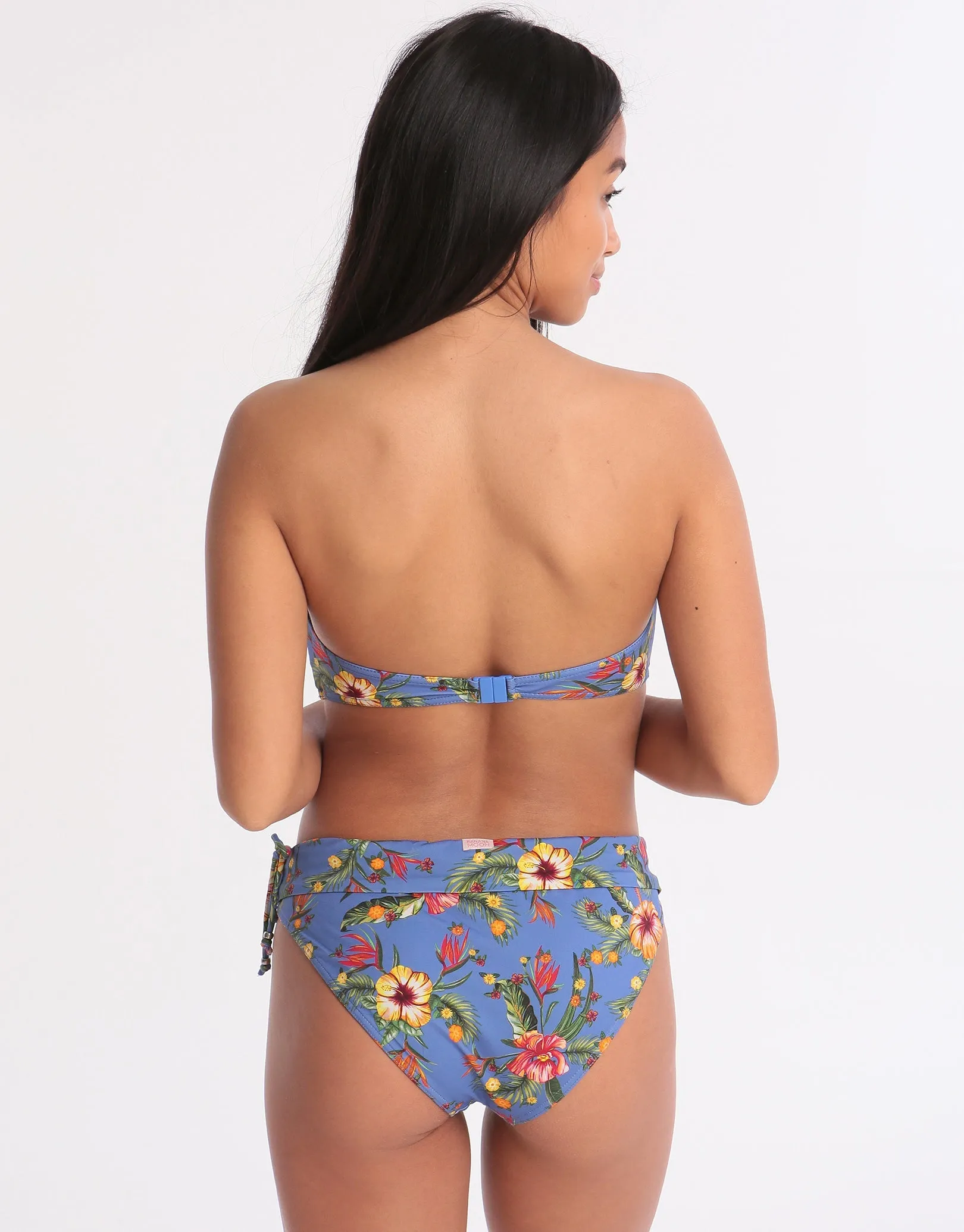 Dolcevita Merenda Banded Bikini Bottom - Blue