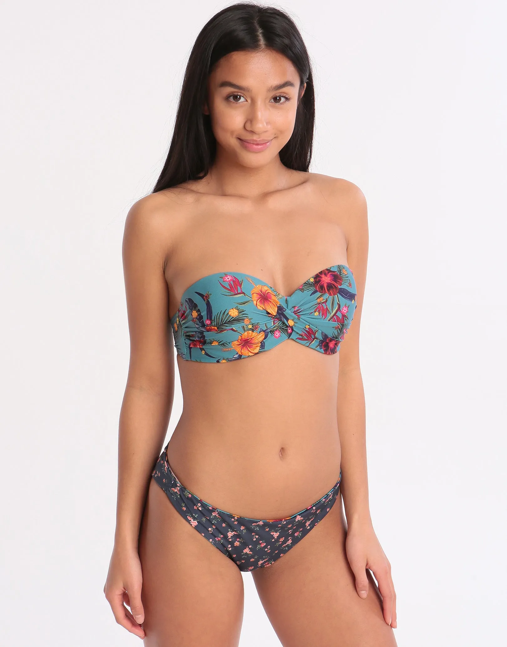 Dolcevita Wila Reversible Bikini Bottom - Turquoise