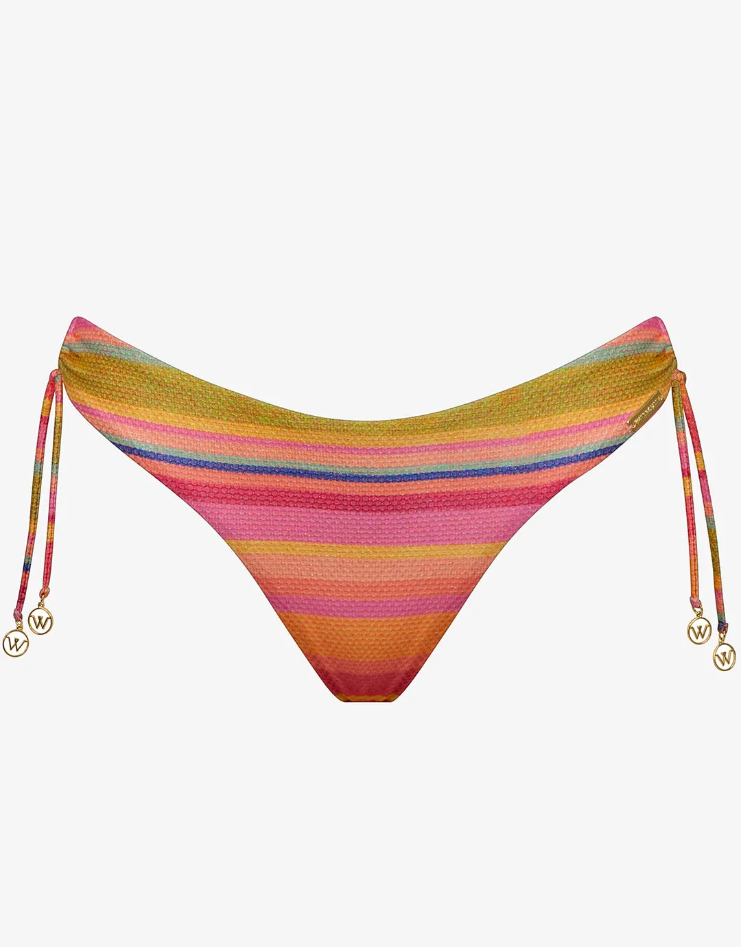 Dopamine Stripe Brazilian Hipster Bikini Pant - Dopamine Brights