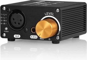 Douk Audio Balanced Headphone Amp Amplifier with XLR Input and 4.4mm Headset Jack for PC, TV, CD Player, Mini Desktop, 18-600 ohm (U5) headphone amplifier,portable amp,desktop headphone amp,