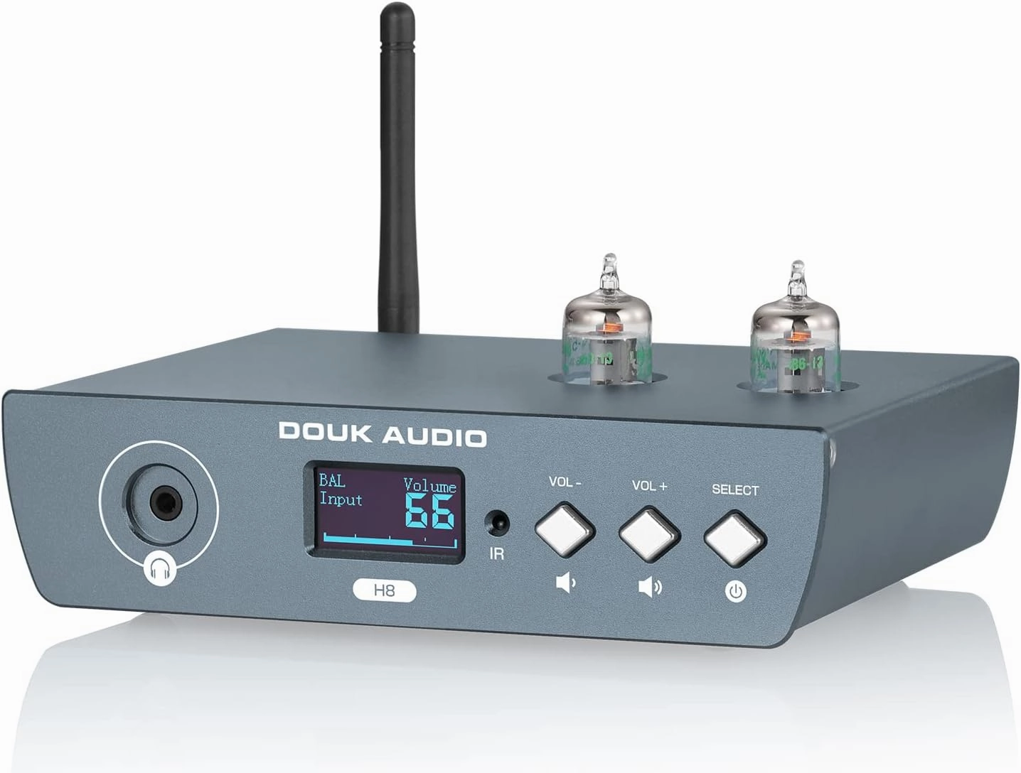 Douk Audio HiFi Tube Bluetooth Preamp Receiver Balanced XLR/RCA Pre-Amplifier Headphone Amp (H8) balanced output player,audiophile player,hi-res digital player,