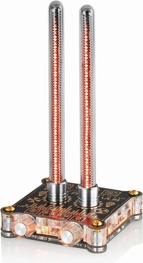 Douk Audio VU9 Pixie Tube Sound Level Meter Retro Nixie Tube Audio Spectrum MIC Pickup for Home Desktop Decoration (Black, 3.35 inch) tube amplifier,valve amp,audiophile tube stereo,