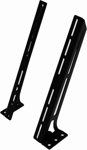 Droppin' Hz Floor & Wall Mount Amplifier Rack, Compact Laser-Cut Steel Audio Equipment Rack for Car Audio Sound System, Black Powder Coated Amps Rack, Racks for Sound Equipment, Amplifier Not Included audio rack,hi-fi component stand,media shelf,