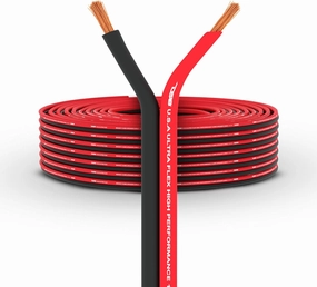 DS18 SW-10GA-100RB 10-GA Ultra Flex Speaker Wire Red and Black 100 Ft - Speaker Cable for Audio Applications wireless speakers,portable Bluetooth speaker,multiroom speaker,