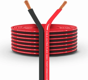DS18 SW-16GA-100RB 16-GA Ultra Flex Speaker Wire Red and Black 100 Ft - Speaker Cable for Audio Applications wireless speakers,portable Bluetooth speaker,multiroom speaker,