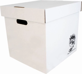 Durable Set of 5 12 inch Vinyl Record Storage Boxes - Heavy-Duty Cardboard Construction with Removable Lid - Holds Up to 90 Records Each - Built Tough for Long-Term, Secure Archival Storage - #12BC13 vinyl storage,record holder,LP organizer,