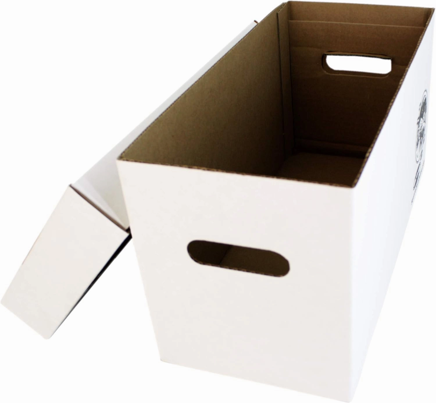 Durable Set of 5 - 7 inch Vinyl Record Storage Boxes - Sturdy Cardboard Construction with Removable Lid - Holds Up to 200 Records Each - Built Tough for Long-Term, Secure Archival Storage - #07BC09
