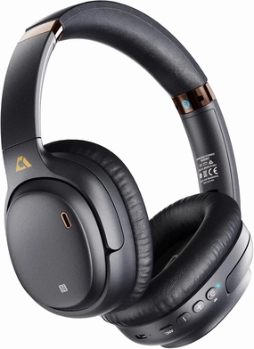 E600Pro Over Ear Headphones Hybrid Active Noise Cancelling, Wireless Bluetooth Headphones, aptX HD & Low Latency, Hi-Res Audio, Deep Bass, 68H Playtime - Black over-ear headphones,closed back headphones,wireless studio cans,