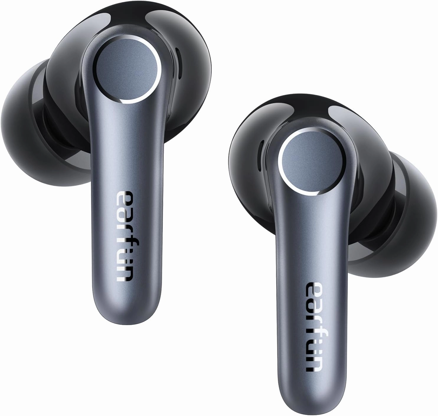 EarFun Air Pro 4 Adaptive Hybrid Noise Canceling Wireless Earbuds, Qualcomm Snapdragon Sound, aptX Lossless, 6 Mics AI CVC 8.0 Call, LDAC Hi-Res Audio, 52H Playtime, Bluetooth 5.4, in-Ear Detection TWS earbuds,compact wireless buds,Bluetooth ear tips,