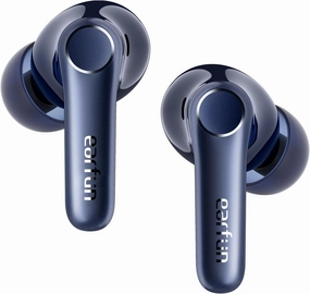 EarFun Air Pro 4 Adaptive Hybrid Noise Canceling Wireless Earbuds, Qualcomm Snapdragon Sound, aptX Lossless, 6 Mics AI CVC 8.0 Call, LDAC Hi-Res Audio, 52H Playtime, Bluetooth 5.4 (Royal Blue) TWS earbuds,compact wireless buds,Bluetooth ear tips,
