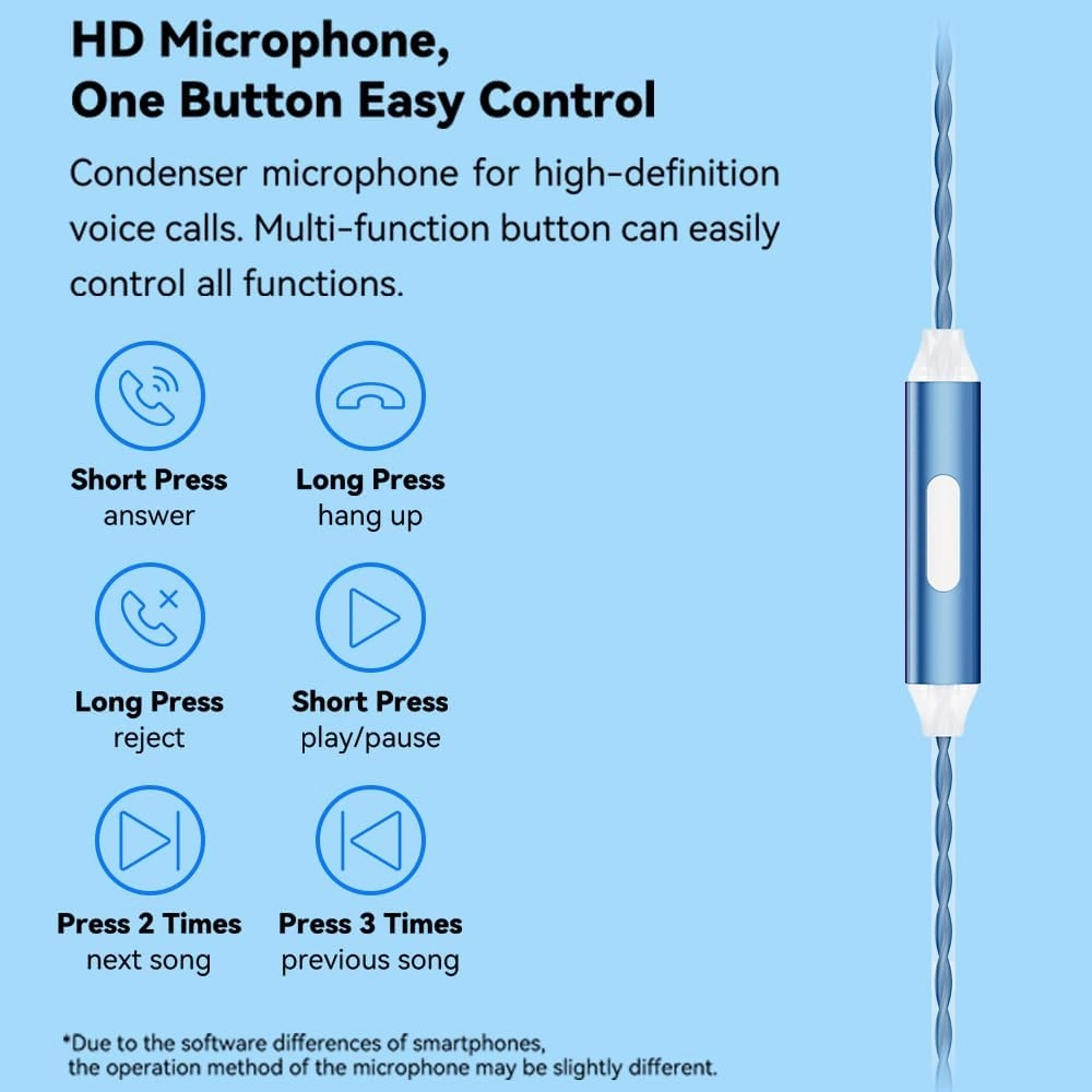 EB2S Pro 4.4mm Balanced Wired Earbuds, Audiophile HiFi in-Ear Headphones, Flat Head Earphone Without Microphone for Music Enthusiastic/Singer/F20,R4 DAP (4.4mm no Mic)