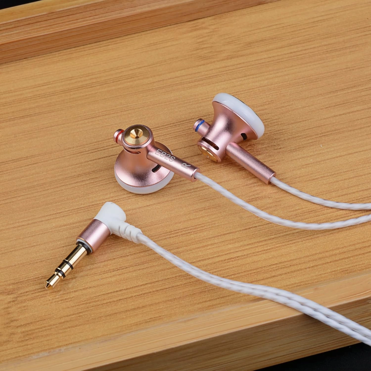 EB2S Wired Earbuds, 15.4mm LCP Diaphragm Dynamic in-Ear Headphones, Noise Isolating Earbuds, Compatible with Android, Phone, Laptops, MP3 (3.5mm no Mic)