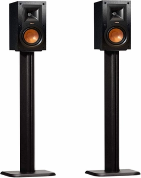 ECHOGEAR Universal Floor Speaker Stands - Vibration-Absorbing MDF Design Works with Klipsch, Polk, JBL & Other Bookshelf Speakers Or Studio Monitors - Includes Sound Iso Pads & Carpet Spikes speaker stands,monitor stands,floor speaker holders,