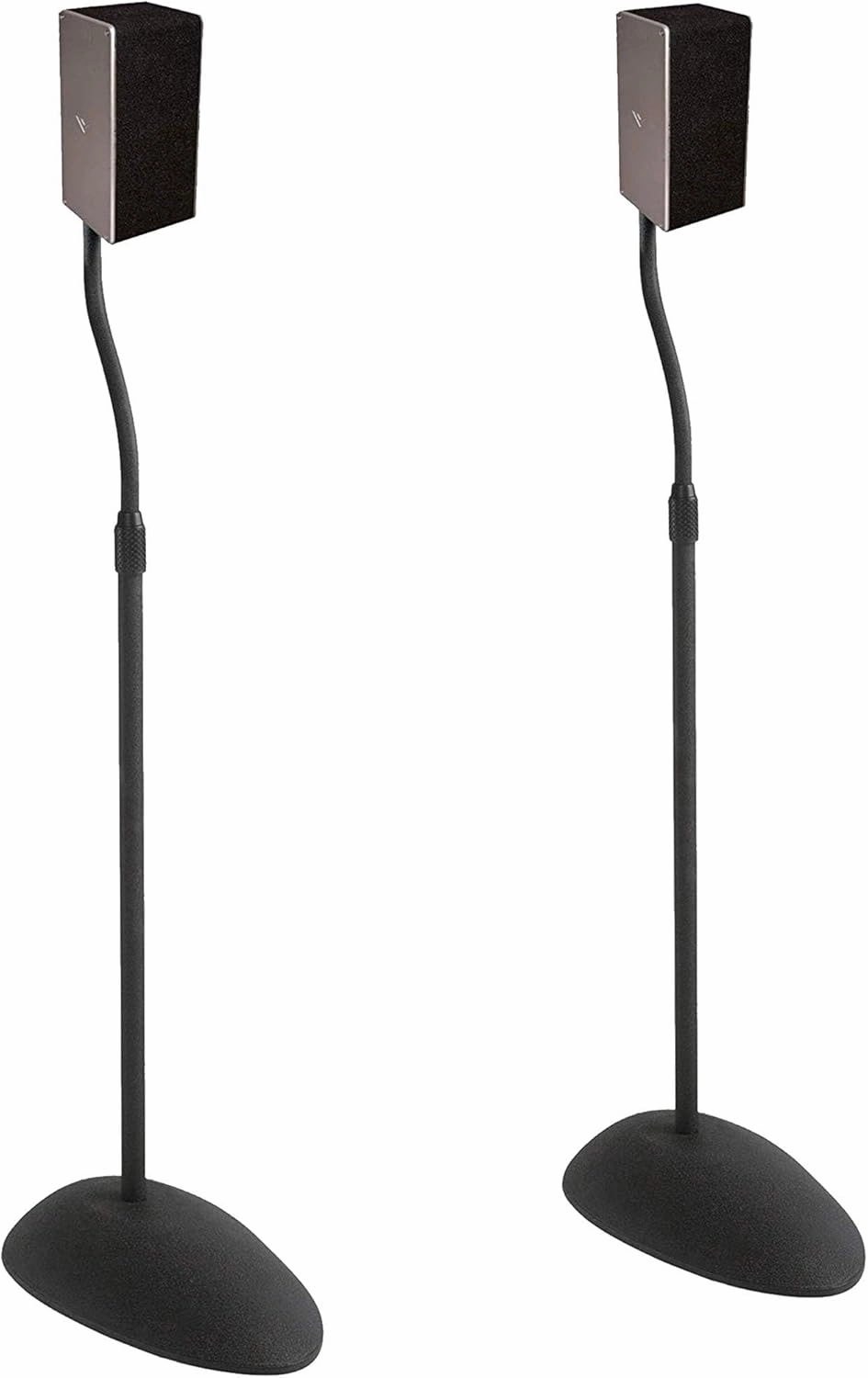 ECHOGEAR Universal Speaker Stands - Height Adjustable with Universal Compatibility - Works with Vizio, Klipsch, Bose & More - Includes Built-in Cable Management - Great for Rear Surround Sound - Pair surround sound system,cinema audio kit,5.1 surround 
