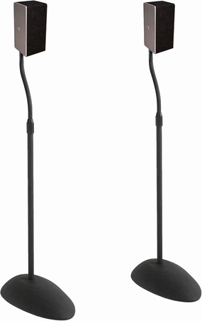 ECHOGEAR Universal Speaker Stands - Height Adjustable with Universal Compatibility - Works with Vizio, Klipsch, Bose & More - Includes Built-in Cable Management - Great for Rear Surround Sound - Pair surround sound system,cinema audio kit,5.1 surround 