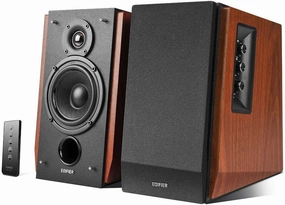 Edifier Amplified Bluetooth Bookshelf Speaker System, 2.0 Powered Active Speakers 66 Watt RMS - Wooden bookshelf speakers,compact stereo speakers,hi-fi shelf speakers,