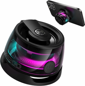 Edifier G200 Magnetic Phone Stand Bluetooth Speaker - Gift Ideas - Small Multifunctional Portable RGB Wireless Speaker with Strong Magnet for Home/Office/Travel/Fridge/Workbench/Car & Anything Metal wireless speakers,portable Bluetooth speaker,multiroo