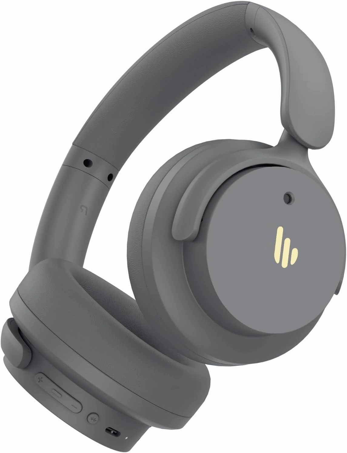 Edifier H9 Hybrid Active Noise Cancelling Headphones Bluetooth 5.4, Over Ear Headphones Wireless with 75H Playtime, Hi-Res Audio, Spatial Audio, Multipoint Connection, Clear Calls, Foldable - Grey noise cancelling headphones,ANC headphones,travel headphone