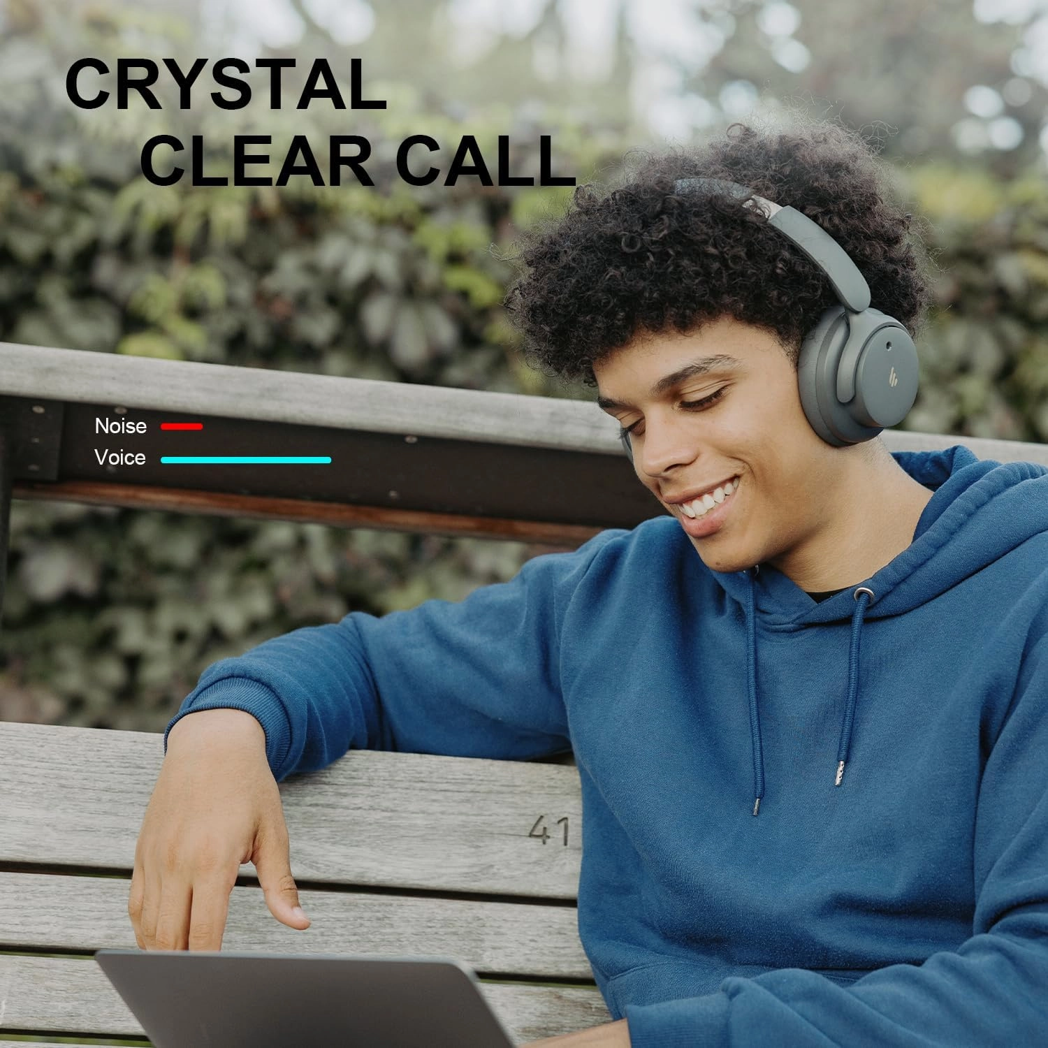 Edifier H9 Hybrid Active Noise Cancelling Headphones Bluetooth 5.4, Over Ear Headphones Wireless with 75H Playtime, Hi-Res Audio, Spatial Audio, Multipoint Connection, Clear Calls, Foldable - Grey