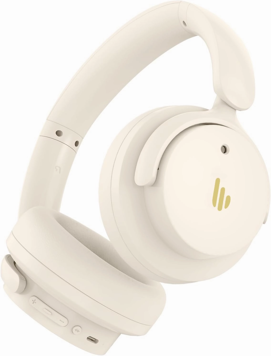 Edifier H9 Hybrid Active Noise Cancelling Headphones Bluetooth 5.4, Over Ear Headphones Wireless with 75H Playtime, Hi-Res Audio, Spatial Audio, Multipoint Connection, Clear Calls, Foldable - White noise cancelling headphones,ANC headphones,travel headphon