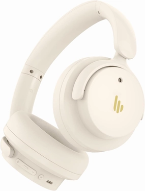Edifier H9 Hybrid Active Noise Cancelling Headphones Bluetooth 5.4, Over Ear Headphones Wireless with 75H Playtime, Hi-Res Audio, Spatial Audio, Multipoint Connection, Clear Calls, Foldable - White noise cancelling headphones,ANC headphones,travel headphon
