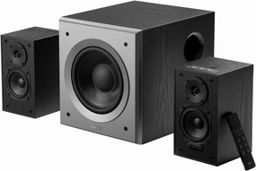Edifier M601DB Bookshelf Coaxial Bluetooth with Optical & Auxiliary Speakers with 8 Inch Wireless Subwoofer, 2.1 Computer System 5.1 AptX,110W RMS, Black bookshelf speakers,compact stereo speakers,hi-fi shelf speakers,