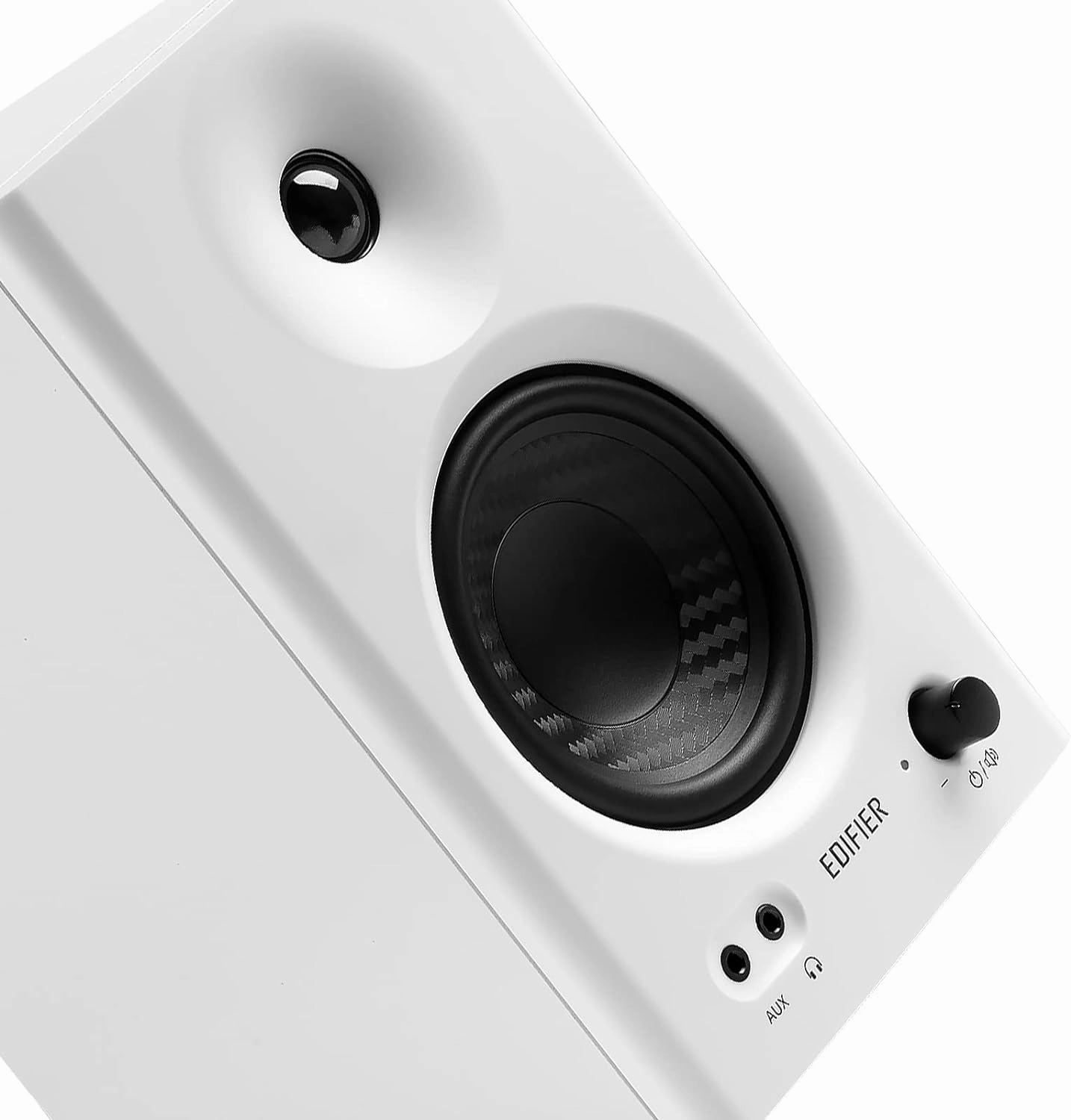 Edifier MR4 Powered Studio Monitor Speakers, 4" Active Near-Field Monitors Speaker - White (Pair)