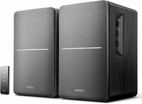 Edifier R1280T Powered Bookshelf Speakers - 2.0 Active Near Field Studio Monitor Speaker - Black - 42 Watts RMS bookshelf speakers,compact stereo speakers,hi-fi shelf speakers,
